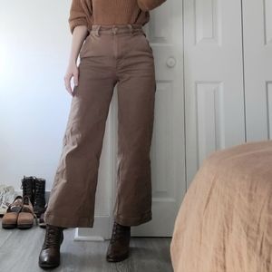 Everlane Wide Leg Crop Pant in Ochre